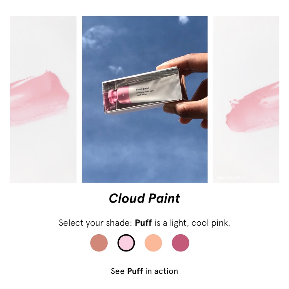 ISO GLOSSIER CLOUD PAINT IN PUFF